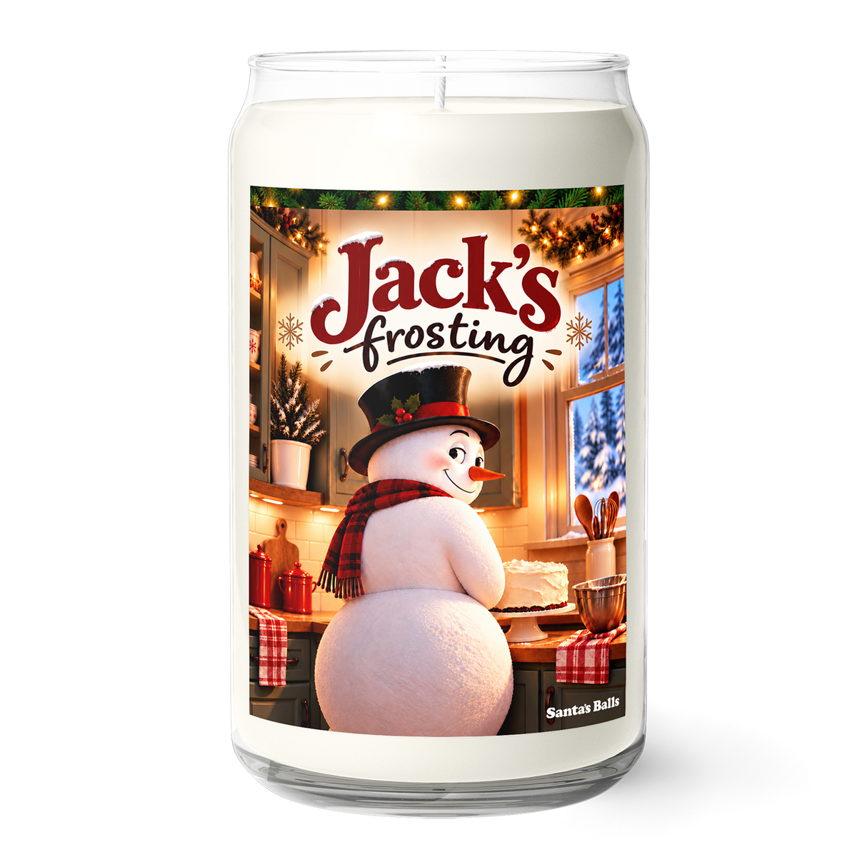 Jack's Frosting Candle