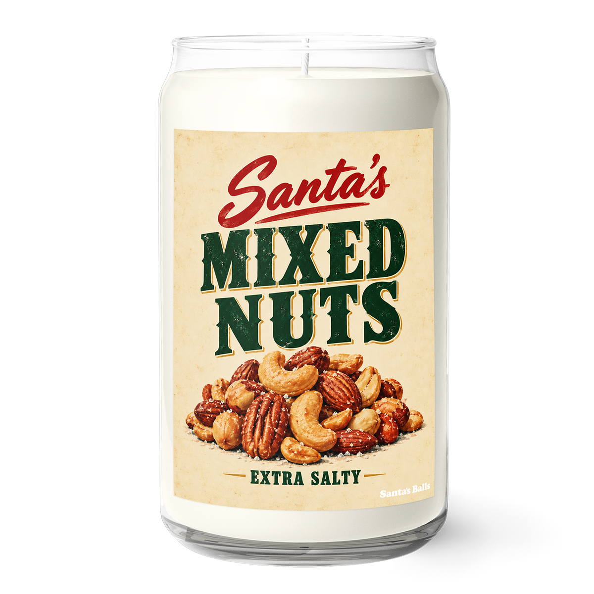 Santa's Mixed Nuts Candle